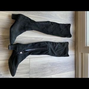 Black over the knee boots